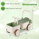 3-in-1 Kids Ride On Push Car with Rope and Storage Basket by LJGDeals