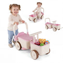 3-in-1 Kids Ride On Push Car with Rope and Storage Basket by DirectDeals