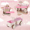 3-in-1 Kids Ride On Push Car with Rope and Storage Basket by DirectDeals