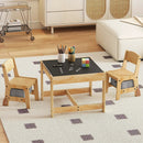 3 in 1 Kids Table and Chair Set with Removable Tabletop and 2 Storage Drawers by LJGDeals