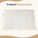 3-in-1 Convertible Bean Bag Chair with Corduroy Fabric by LJGDeals
