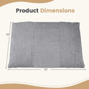 3-in-1 Convertible Bean Bag Chair with Corduroy Fabric by LJGDeals