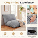 3-in-1 Convertible Bean Bag Chair with Corduroy Fabric by LJGDeals