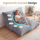 3-in-1 Convertible Bean Bag Chair with Corduroy Fabric by DirectDeals
