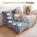 3-in-1 Convertible Bean Bag Chair with Corduroy Fabric by LJGDeals