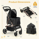 3-in-1 Foldable Pet Stroller for Small to Medium Dogs by LJGDeals
