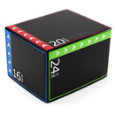 3-in-1 Plyometric Box 16 x 20 x 24 Inches Soft Plyo Jump Box by LJGDeals