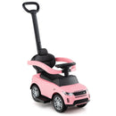 3 in 1 Push Car with Removable Handle and Guardrail for Kids 18-36 Months Old