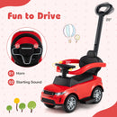 3 in 1 Push Car with Removable Handle and Guardrail for Kids 18-36 Months Old