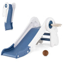 3 in 1 Toddler Slide Baby Slide Climber Playset with Basketball Hoop and Basketball by LJGDeals