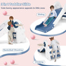 3 in 1 Toddler Slide Baby Slide Climber Playset with Basketball Hoop and Basketball by DirectDeals