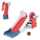 3 in 1 Toddler Slide Baby Slide Climber Playset with Basketball Hoop and Basketball by LJGDeals
