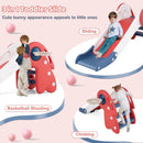 3 in 1 Toddler Slide Baby Slide Climber Playset with Basketball Hoop and Basketball by LJGDeals