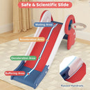 3 in 1 Toddler Slide Baby Slide Climber Playset with Basketball Hoop and Basketball by LJGDeals