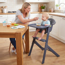 3-in-1 Washable Baby High Chair with Tray Footrest
