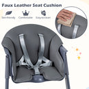 3-in-1 Washable Baby High Chair with Tray Footrest