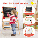 3-in-1 Wooden Art Easel for Kids with Drawing Paper Roll by LJGDeals