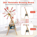 3-in-1 Wooden Art Easel for Kids with Drawing Paper Roll by LJGDeals