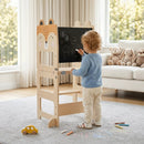 3-in-1 Wooden Kids Step Stool with Chalkboard by LJGDeals