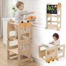 3-in-1 Wooden Kids Step Stool with Chalkboard by LJGDeals