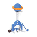 3 in 1 Height Adjustable Kids Basketball Hoop Set with Balls by LJGDeals