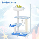 3-level Cat Tower with Sisal Covered Scratching Posts-Blue by LJGDeals