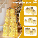 3 Pack Christmas Lighted Gift Box with 50 LED Lights and Detachable Bows by LJGDeals