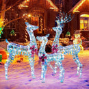 3-Piece Large Lighted Christmas Reindeer Family by LJGDeals