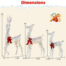 3-Piece Large Lighted Christmas Reindeer Family by LJGDeals