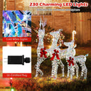 3-Piece Large Lighted Christmas Reindeer Family by LJGDeals