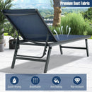 3 Pieces Patio Chaise Lounge Chair and Table Set for Poolside Yard by LJGDeals