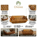 Woven Willow Home Organization Baskets – Set of 3