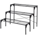 Outdoor 3 Tier Metal Plant Stand with Heavy Duty Rack for Multiple Use