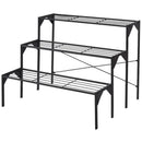 Outdoor 3 Tier Metal Plant Stand with Heavy Duty Rack for Multiple Use by LJGDeals
