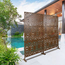 Outdoor & Indoor Metal Privacy Screen, Freestanding Decorative Panels by HouseOfZazla