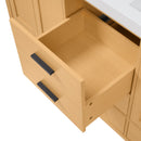 Bathroom Vanity With Double Sink, Soft Close Doors & Drawers Handles - Wood by HouseOfZazla