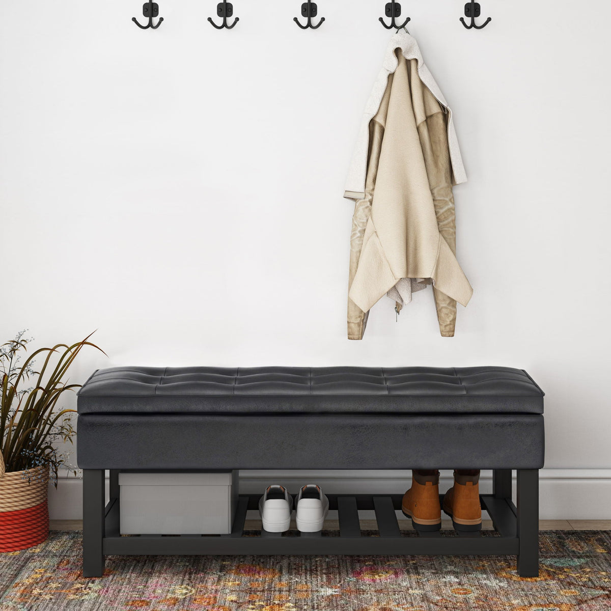 Cosmopolitan - Storage Ottoman Bench With Open Bottom, photo 18 of 40