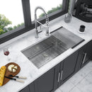 Undermount Steel Kitchen Sink, Deep Single Bowl Basin