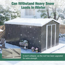 Lockable Secure Metal Shed 8x12 FT by HouseOfZazla