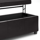 Avalon - Lift Top Rectangular Storage Ottoman - Tanners Brown by HouseOfZazla