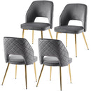 Dining Chairs With Metal Legs And Hollow Back Upholstered Dining Chairs by Unique Piece Furniture