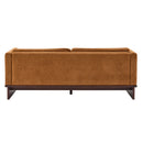 77 in. Square Arm Modern 3 Seater Boucle Sofa Upholstered Couch with Solid Wood Base by HouseOfZazla