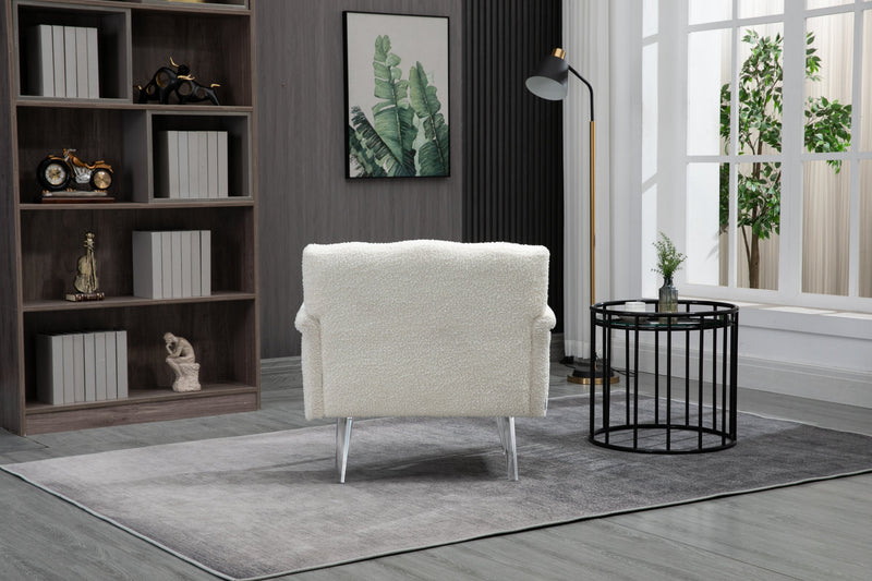 Accent Chair, Living Room Chair / leisure single sofa with acrylic feet