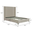 Promenade - Bed With Upholstered Headboard And Slats by HouseOfZazla