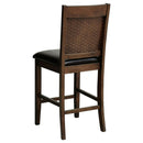 Dewey - Upholstered Counter Chair (Set of 2) - Walnut by HouseOfZazla