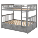 Bunk Bed With Drawers, Convertible Design by HouseOfZazla