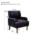 Modern Accent Chair with 2" Wide Wale Corduroy and Solid Wood Legs by HouseOfZazla