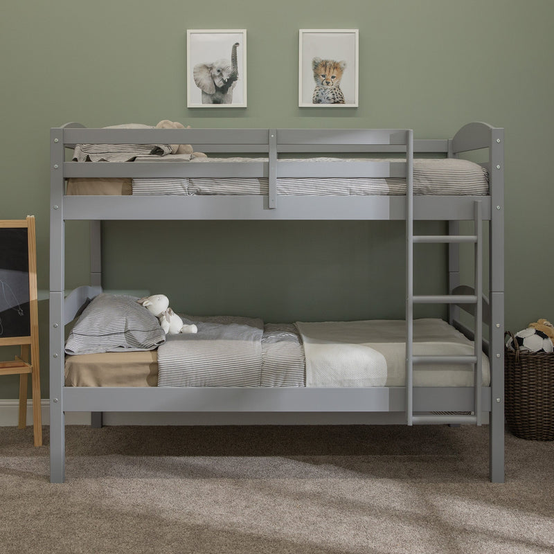 Carolina Transitional Solid Wood Twin-over-Twin Bunk Bed