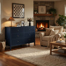 Modern 6 Drawer Fluted Dresser by HouseOfZazla