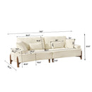Comfortable Deep Seated Sofa With Pillows by HouseOfZazla